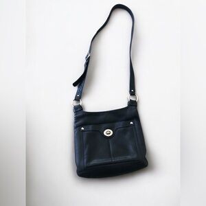 Coach Black Leather Crossbody Bag